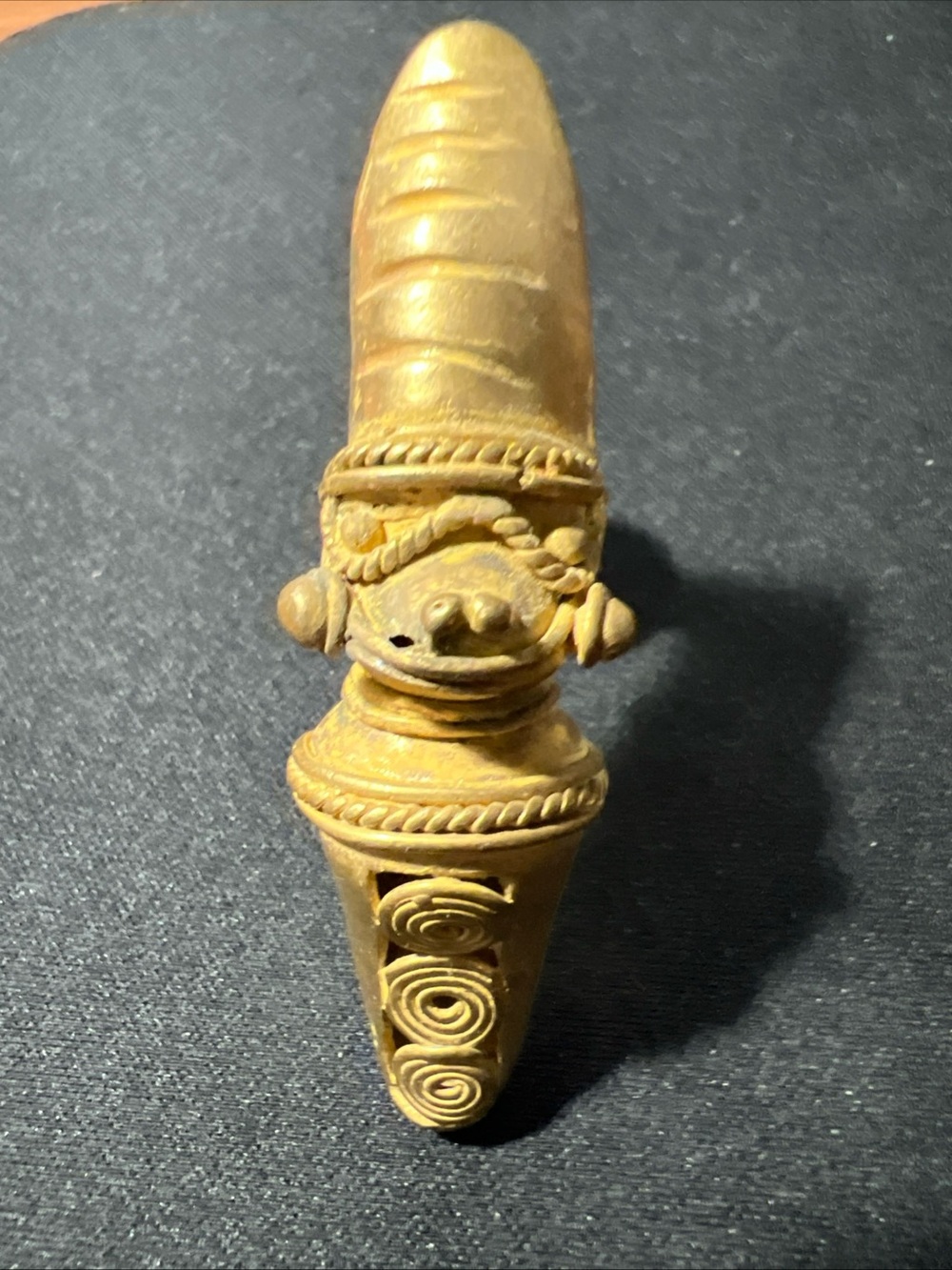 TUMBAGA Gold & Copper Alloy Zoomorphic Figurine/Pendant Columbian Art